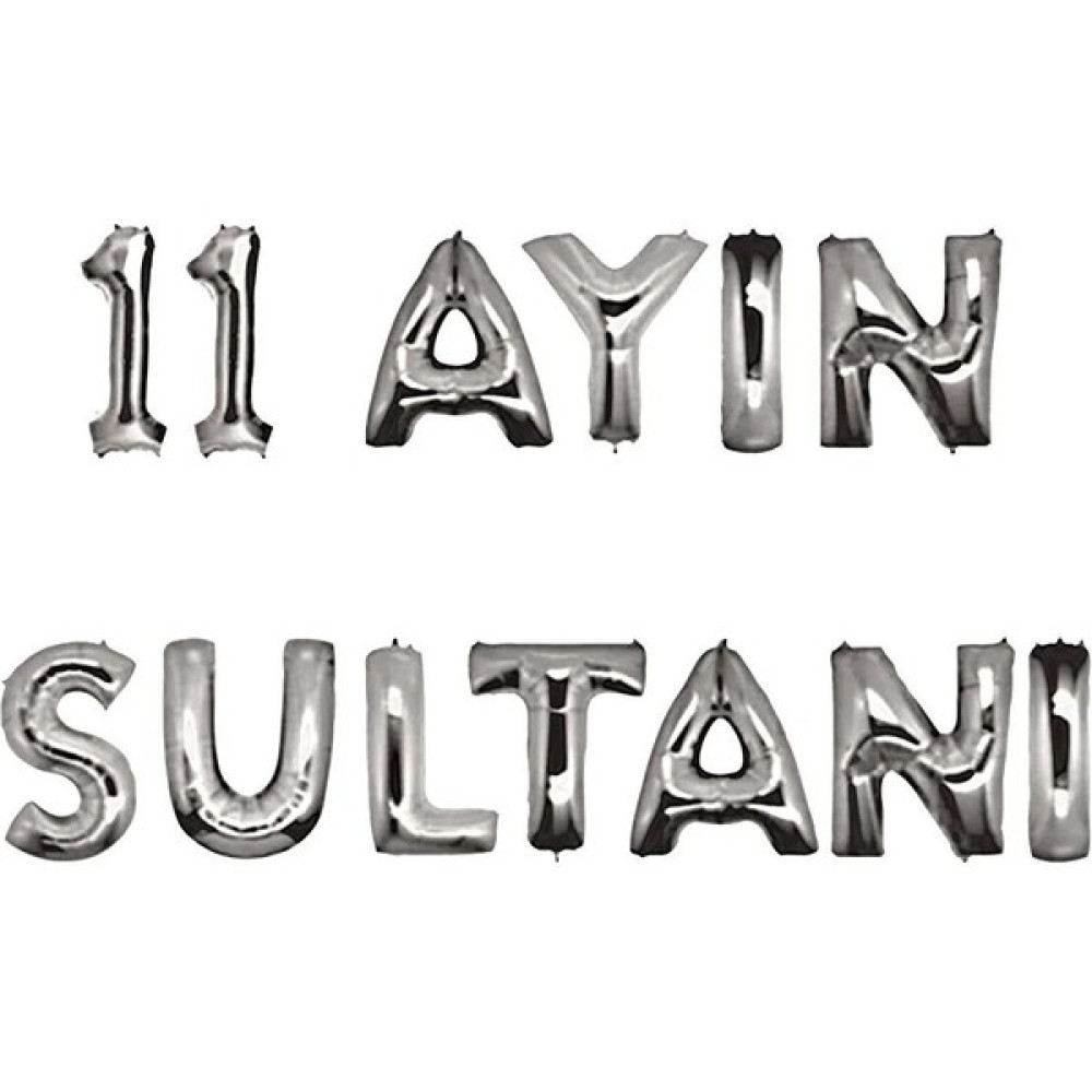 Dizayn Parti Evi 11 Ayın Sultanı Yazılı Gümüş Renkli Folyo Balon Ramazan Bayramı Temalı Süs Oyuncak Fiyatı