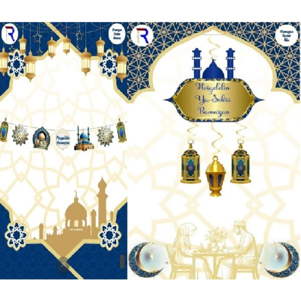 Dizayn Parti Evi Hoşgeldin Ya Şehr-I Ramazan Ramazan Sarkıt Süs Renkli ve Ramazan Dekor Banner Oyuncak Fiyatı