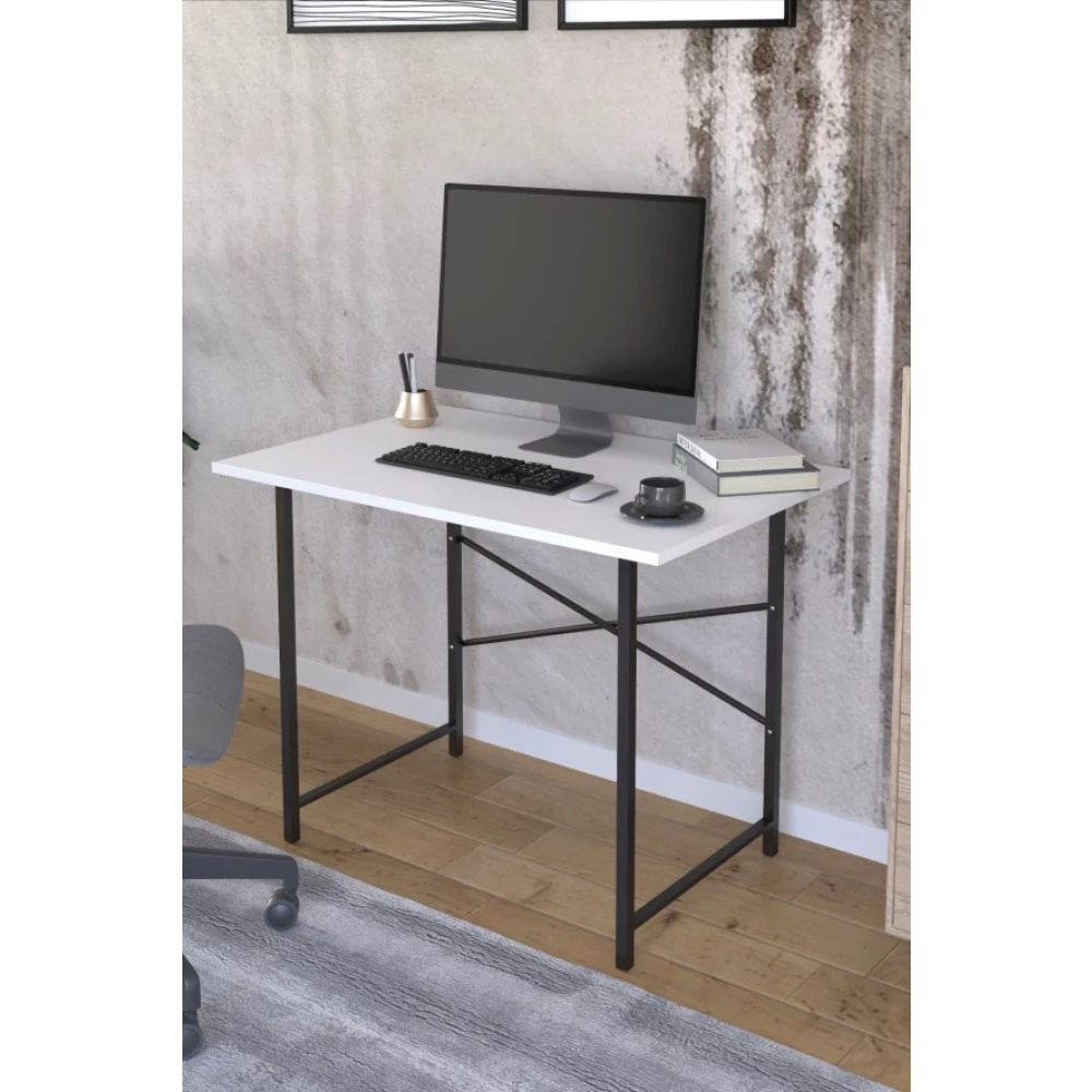 Dizaynmotion Calisma Masasi 60X90 Cm - Bilgisayar Ofis Ders Masasi Beyaz Çalışma Masası Fiyatı