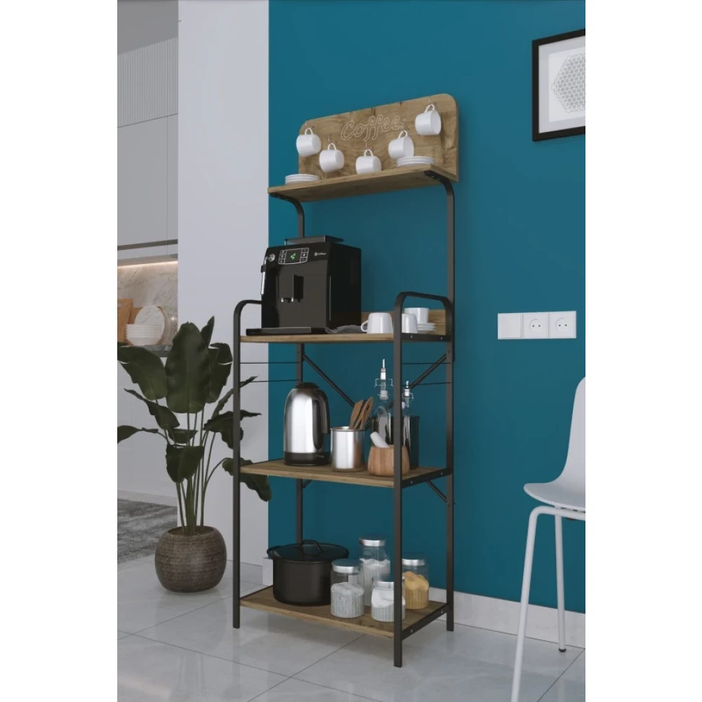 Dizaynmotion Mutfak Duzenleyici Cok Amacli Mutfak Bangosu Coffee Yazili Gardrop & Dolap Fiyatı