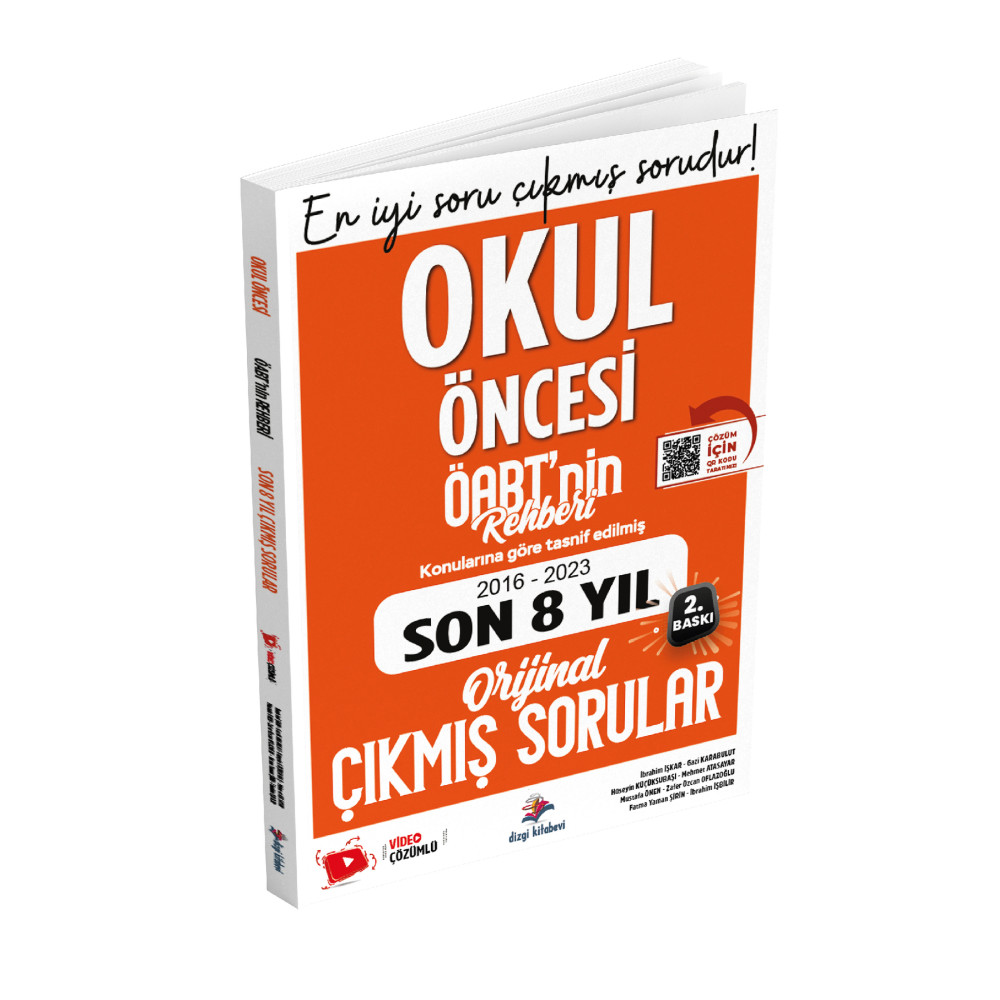 Dizgi Kitap 2024 Okul Öncesi Öabt Son 8 Yıl Orijinal Video Çözümlü Çıkmış Kpss Soruları İbrahim İşkar Ders Sınav Kitapları Fiyatı
