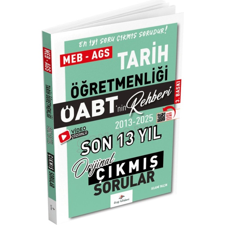 Dizgi Kitap 2026 Meb Ags Öabt Tarih Öabt'nin Rehberi Konularına Göre Tasnif Edilmiş Son 13 Yıl Orijinal Video Çözümlü Çıkmış Sınav Soruları Diğer Fiyatı