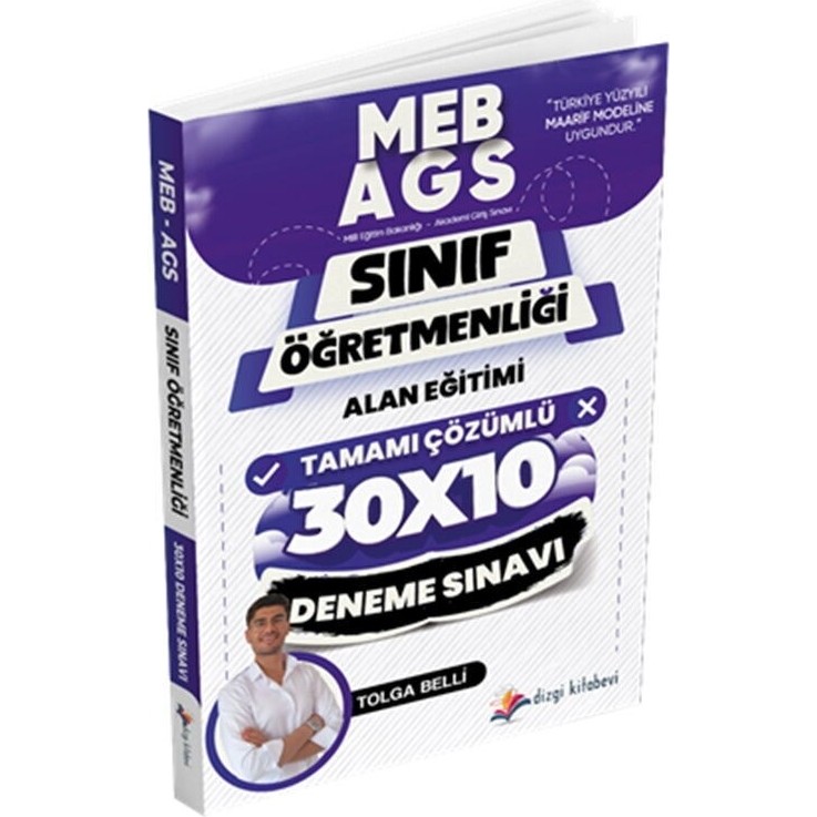 Dizgi Kitap ÖABT MEB-AGS Sınıf Öğretmenliği Alan Eğitimi 30x10 Deneme Çözümlü Diğer Fiyatı