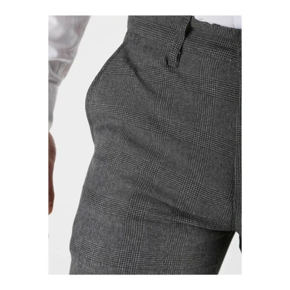 Dj Plus 0214 Dj Plus Kareli Keten Pantolon Erkek Pantolon Fiyatı
