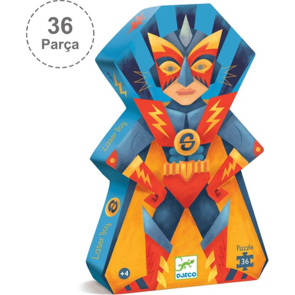 Djeco Dekoratif Puzzle 36 Parça - Süper Boy Oto Boyaları Fiyatı