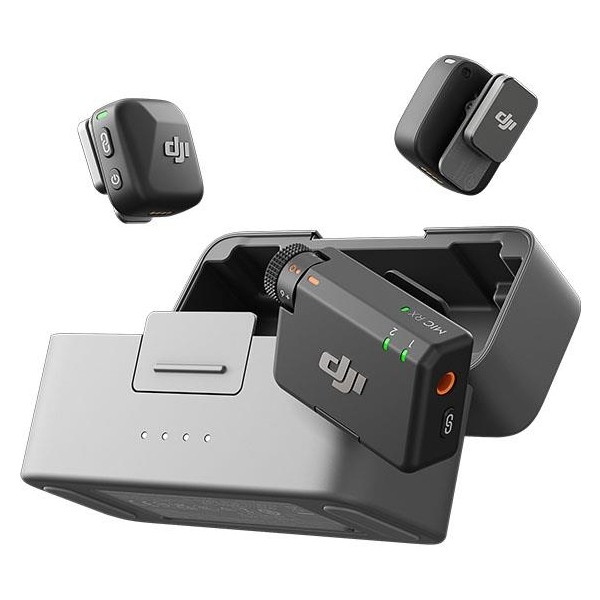 DJI Mic Mini (2 TX + 1 RX + Şarj Kutusu) Kablosuz Yaka Mikrofonu Seti | Ithalatçı Garantili - Siyah Diğer Fiyatı