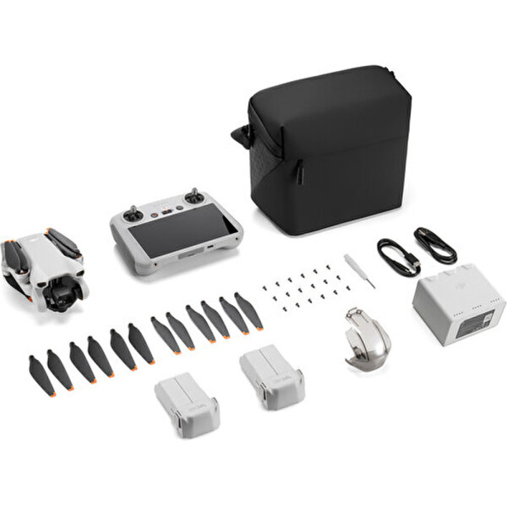 Dji Mini 3 Fly More Combo Plus (Dji RC) 4K Video 12 MP 51 DK Uçuş Süresi Gerçek Dikey Çekim Drone Drone Fiyatı