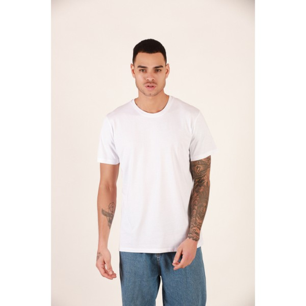 Dk Daksel Beyaz Renk Relaxed Fit %100 Pamuklu Erkek T-Shirt Erkek T-shirt Fiyatı