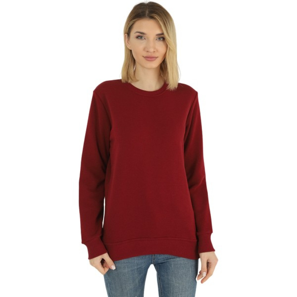 Dk Daksel Special Product Regular Fit Bordo Kadın Sweatshirt Bayan Sweatshirt Fiyatı