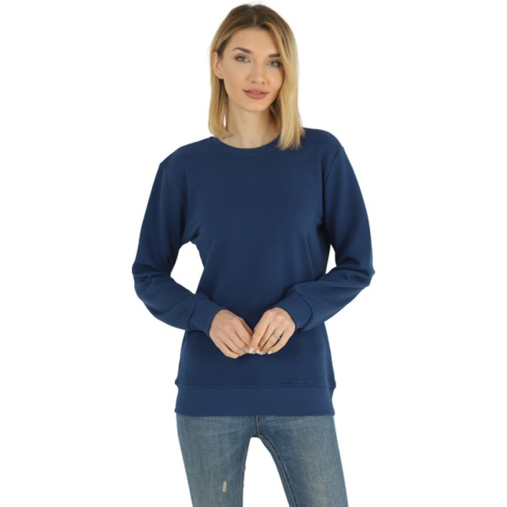 Dk Daksel Special Product Regular Fit Indigo Kadın Sweatshirt Bayan Sweatshirt Fiyatı