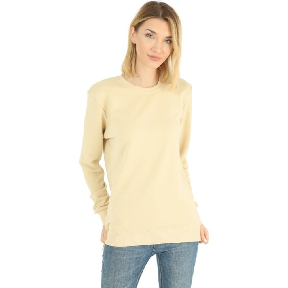 Dk Daksel Special Product Regular Fit Taş Kadın Sweatshirt Bayan Sweatshirt Fiyatı