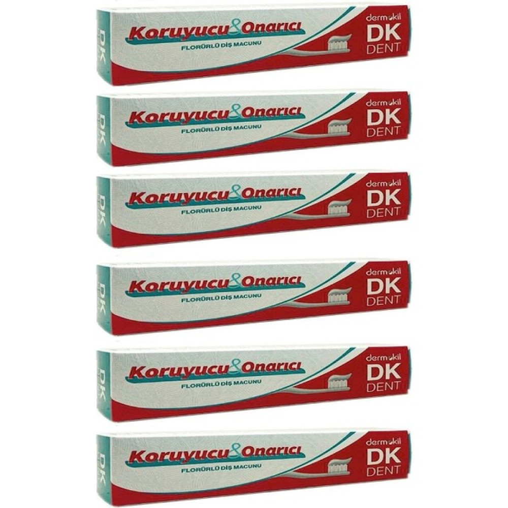 Dk Dent Diş Macunu Florürlü 100ml X 6 Adet Diş Macunları Fiyatı