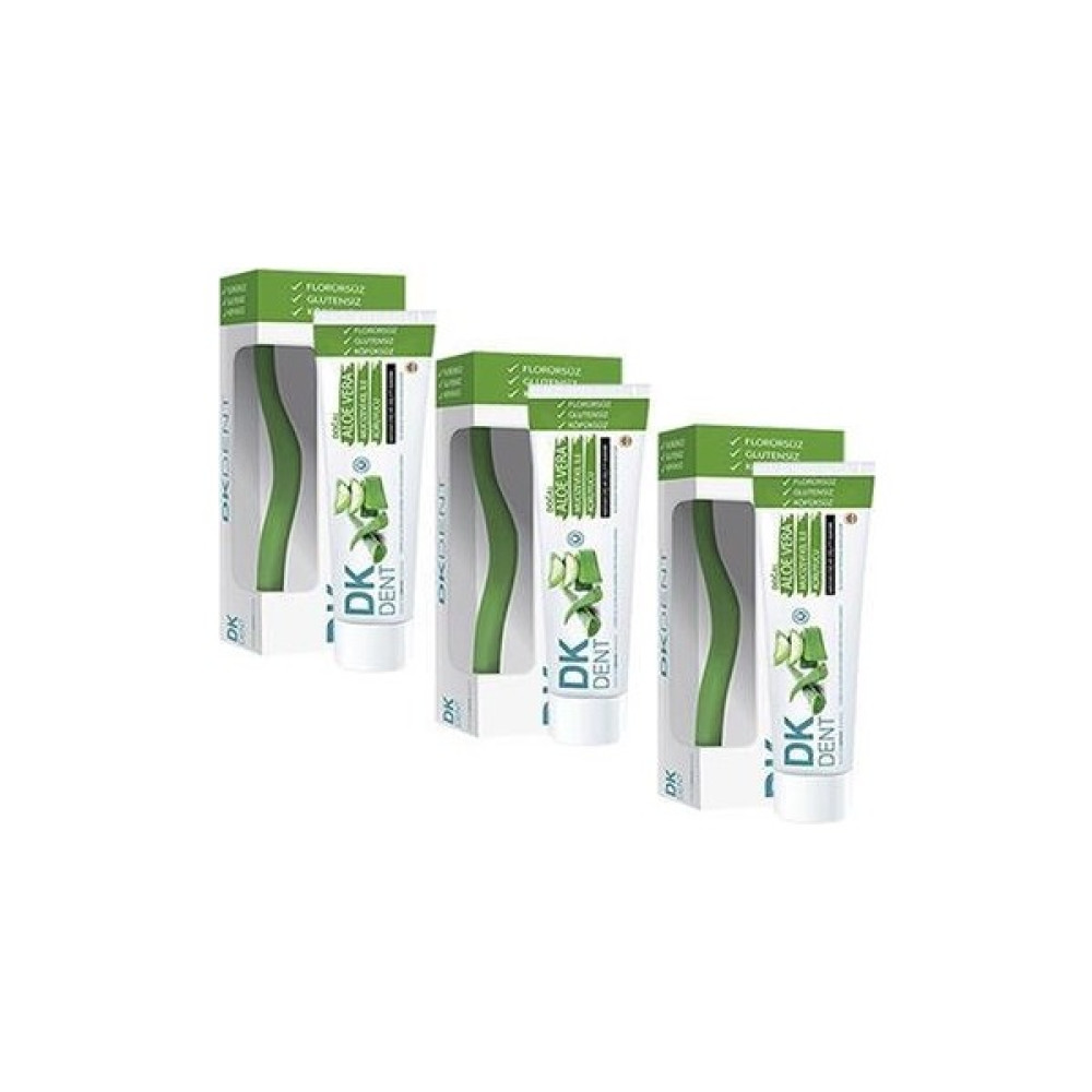 Dk Dent Dkdent Aloe Vera Özlü Florürsüz Diş Macunu 75 Ml Diş Fırçası Li X 3 Adet Diş Macunları Fiyatı