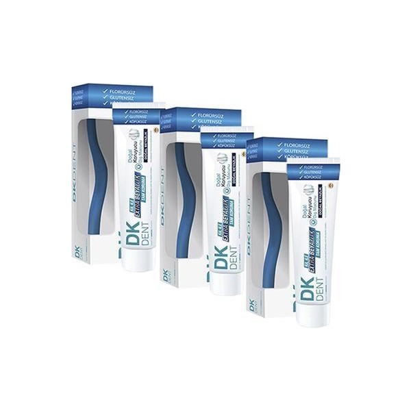 Dk Dent Dkdent Klasik Florürsüz Diş Macunu 75 Ml Diş Fırçası Li X 3 Adet Diş Macunları Fiyatı