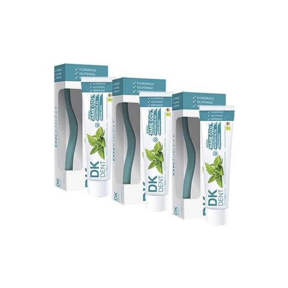 Dk Dent Dkdent Vegan Nane Özlü Florürsüz Diş Macunu 75 Ml Diş Fırçası Li X 3 Adet Diş Macunları Fiyatı