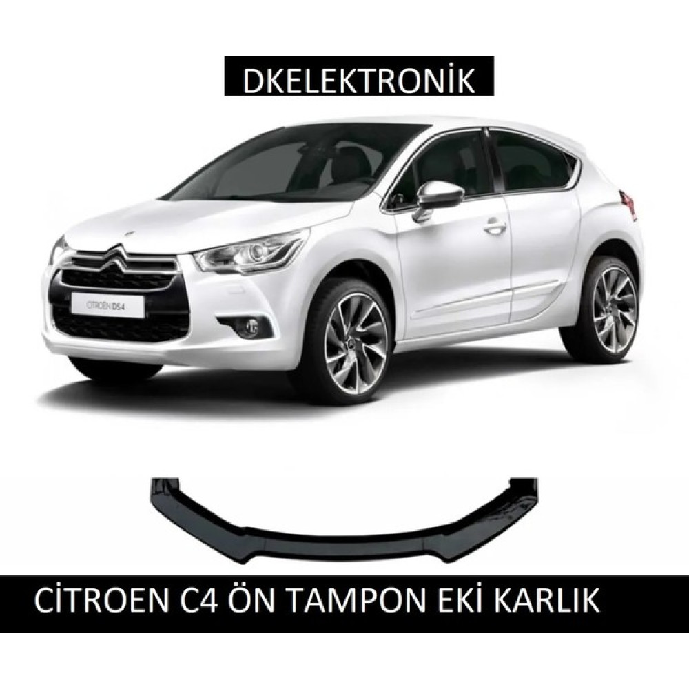 DK Elektronik Dkelektronik Cıtroen C4 Ön Tampon Eki Bodykit Lip 126 Pionablack (Parlak Siyah) Oto Boyaları Fiyatı
