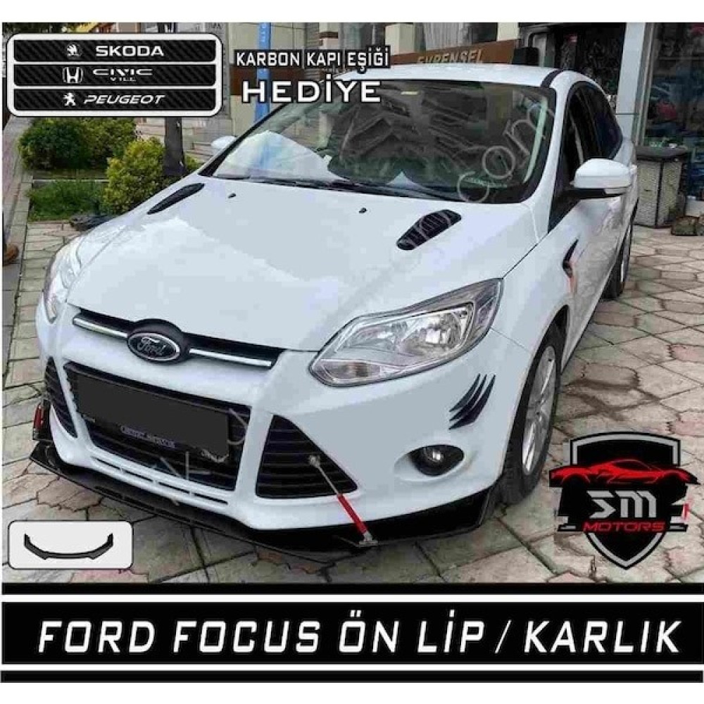 DK Elektronik Ford Focus 3-3.5 Ön Karlık Body Kit 3 Parça Lip Piano Black Siyah Oto Boyaları Fiyatı