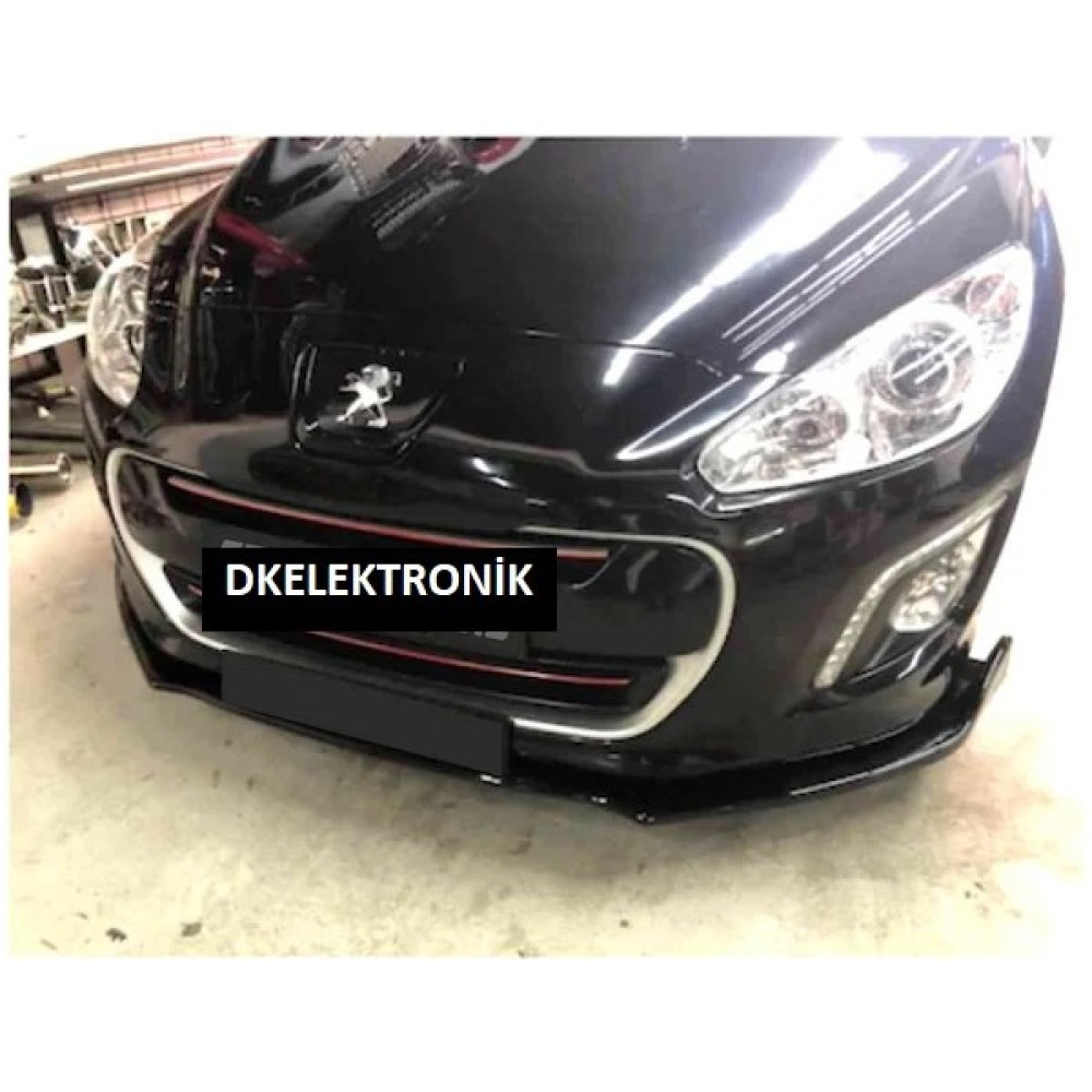 DK Elektronik Peugeot 308 Ön Tampon Eki Lip 3 Parça Parlak Siyah Siyah Oto Boyaları Fiyatı
