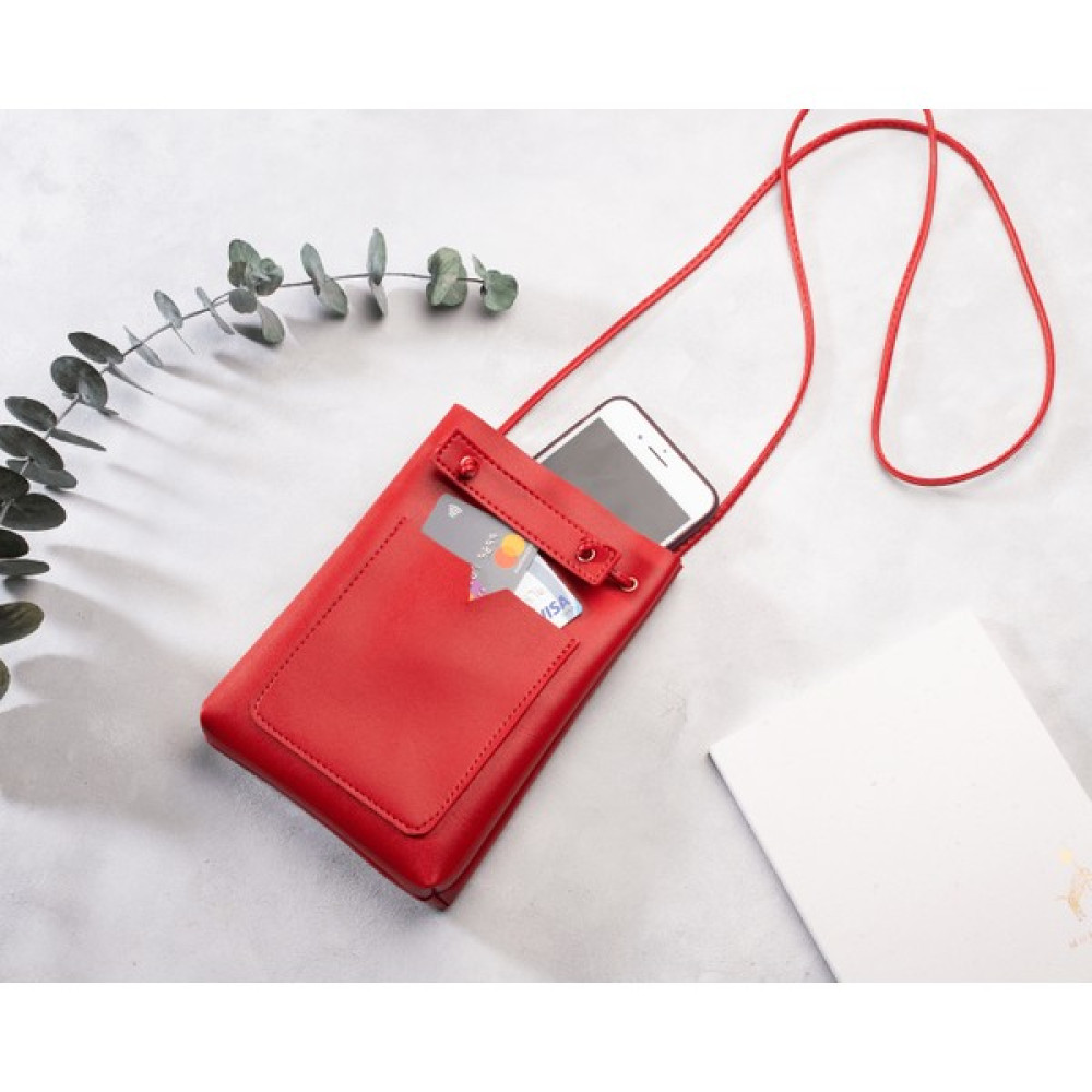 DK LEATHER Kadın Kırmızı Küçük Cepli Omuz Askılı Çapraz Kadın Çantası, Minimal Telefon Çantası Bayan Çanta ve Cüzdan Fiyatı