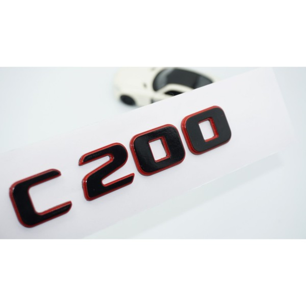 Dk Tuning C 200 Bagaj Kırmızı Siyah Abs Yazı Logo Benz Ile Uyumlu Oto Boyaları Fiyatı