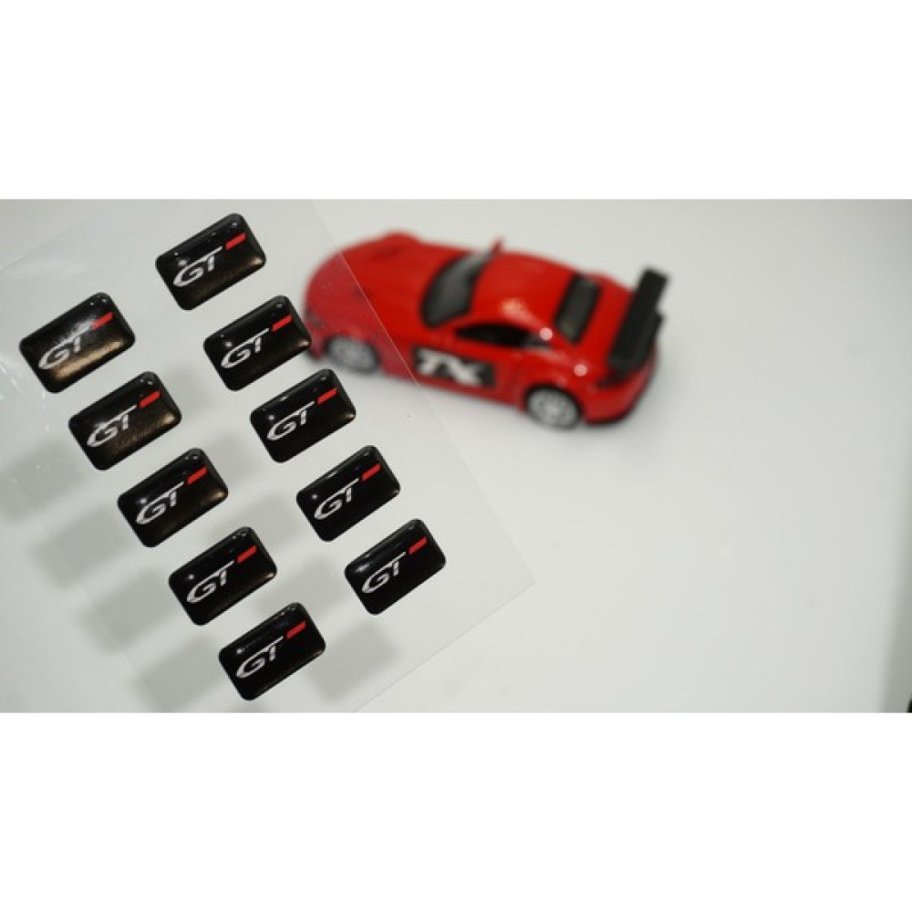 DK Tuning Citroen Gt Yeni Nesil Logo 3D Cam Açma Torpido Konsol Ayna Çıkartma Seti - 11x18 mm - Siyah Oto Boyaları Fiyatı