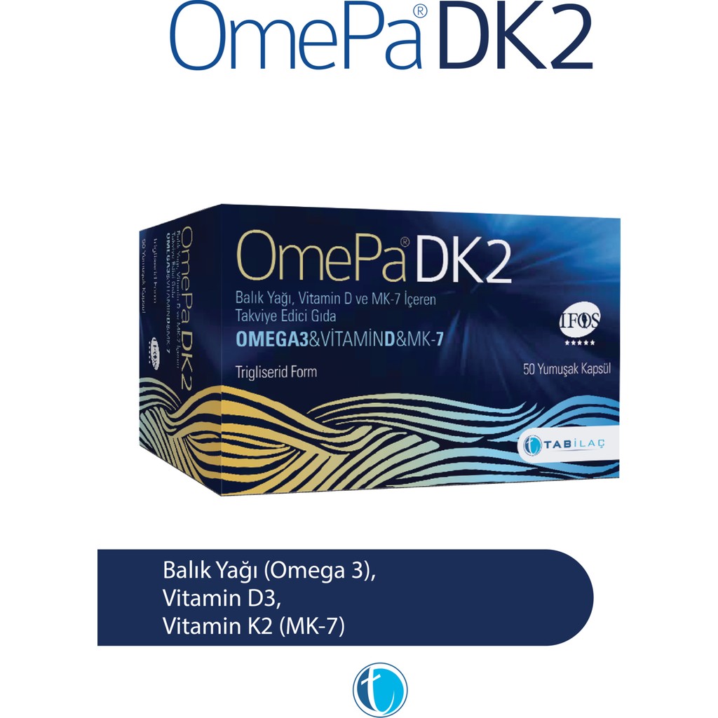 DK2 50 Yumuşak Kapsül D3K2 Omega 3 Balık Yağı Diğer Fiyatı