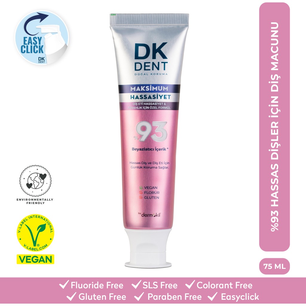 Dkdent %93 Beyazlatıcı Maksimum Hassasiyet Diş Macunu 75 Ml Diş Macunları Fiyatı