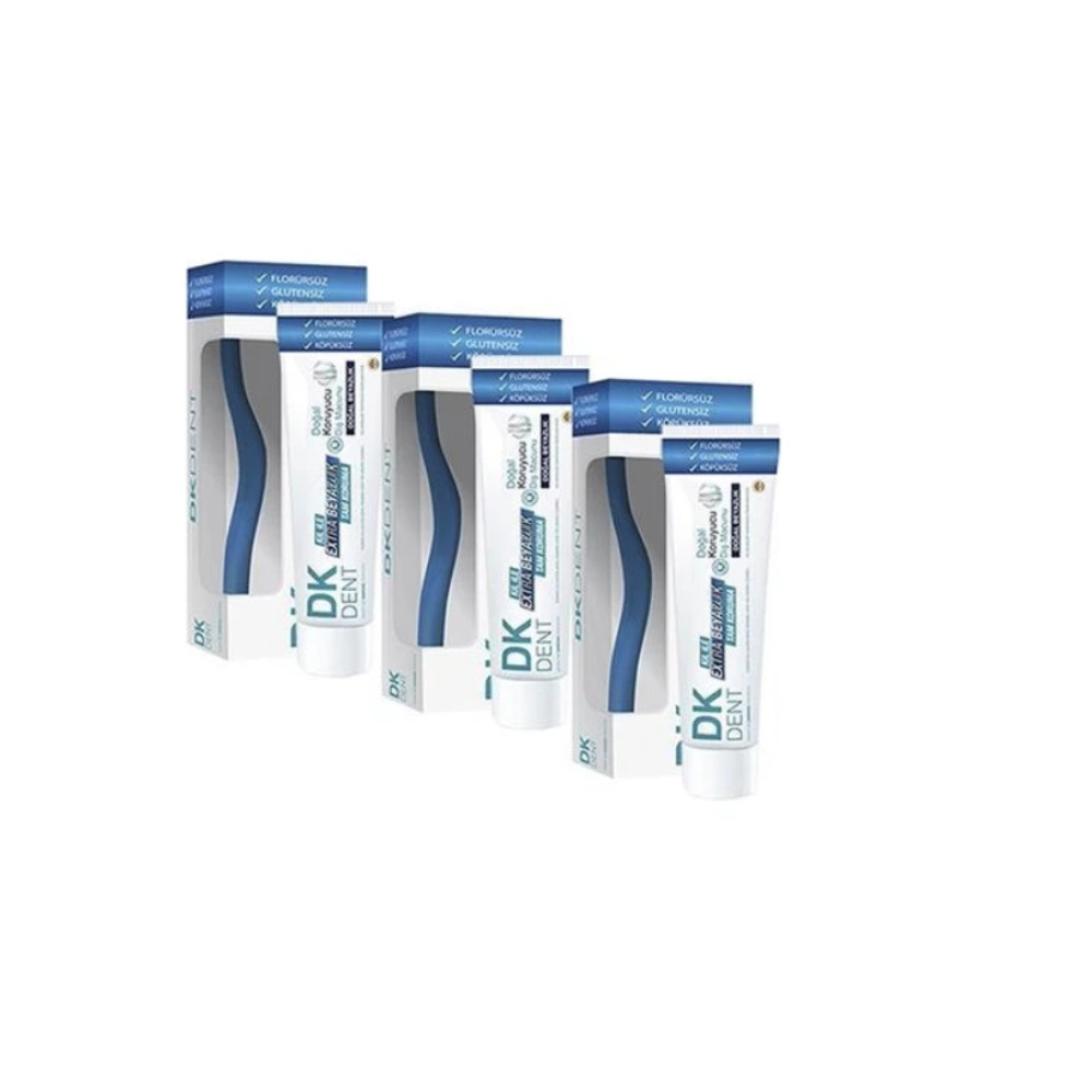 Dkdent Klasik Florürsüz Diş Macunu 75 Ml Diş Fırçası 3'lü Diş Macunları Fiyatı