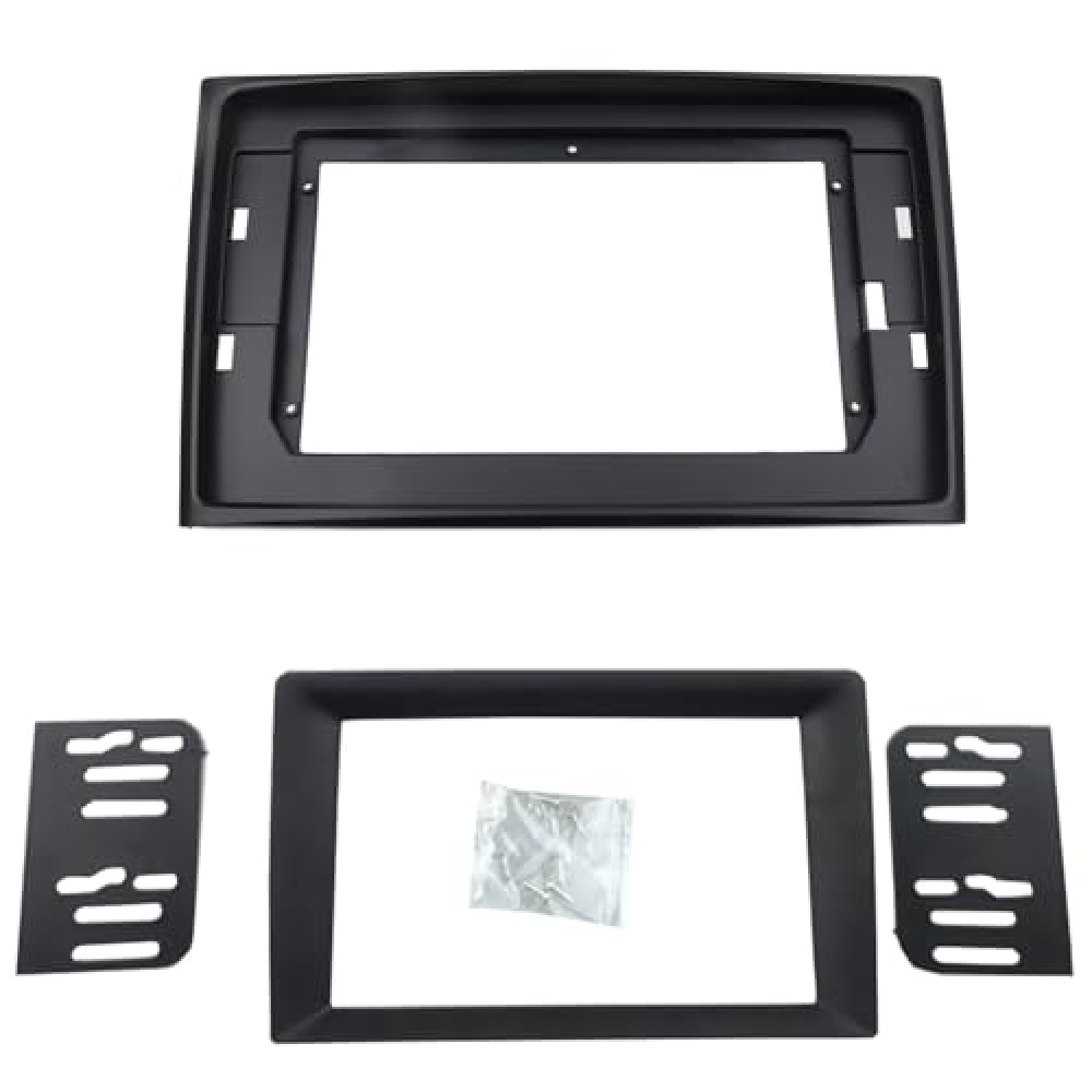 DKMUS Double Din and 10.1 Inches Radio Dash Kit Compatible with Volvo XC90 2003-2014 Stereo Installation Mount Trim Bezel