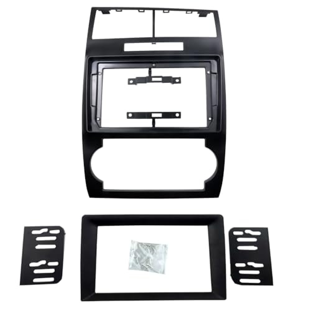 DKMUS Radio Stereo Bezel for Dodge Charger Magnum Dash Installation Mount Trim Kit Fits 9" and Double Din