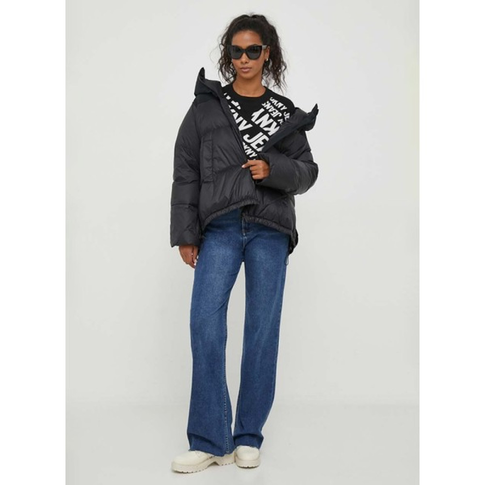 Dkny Jeans Bisiklet Yaka Rahat Baskılı Siyah - Beyaz Kazak Kadın E3ISAK79 Bayan Kazak & Süveter & Triko Fiyatı