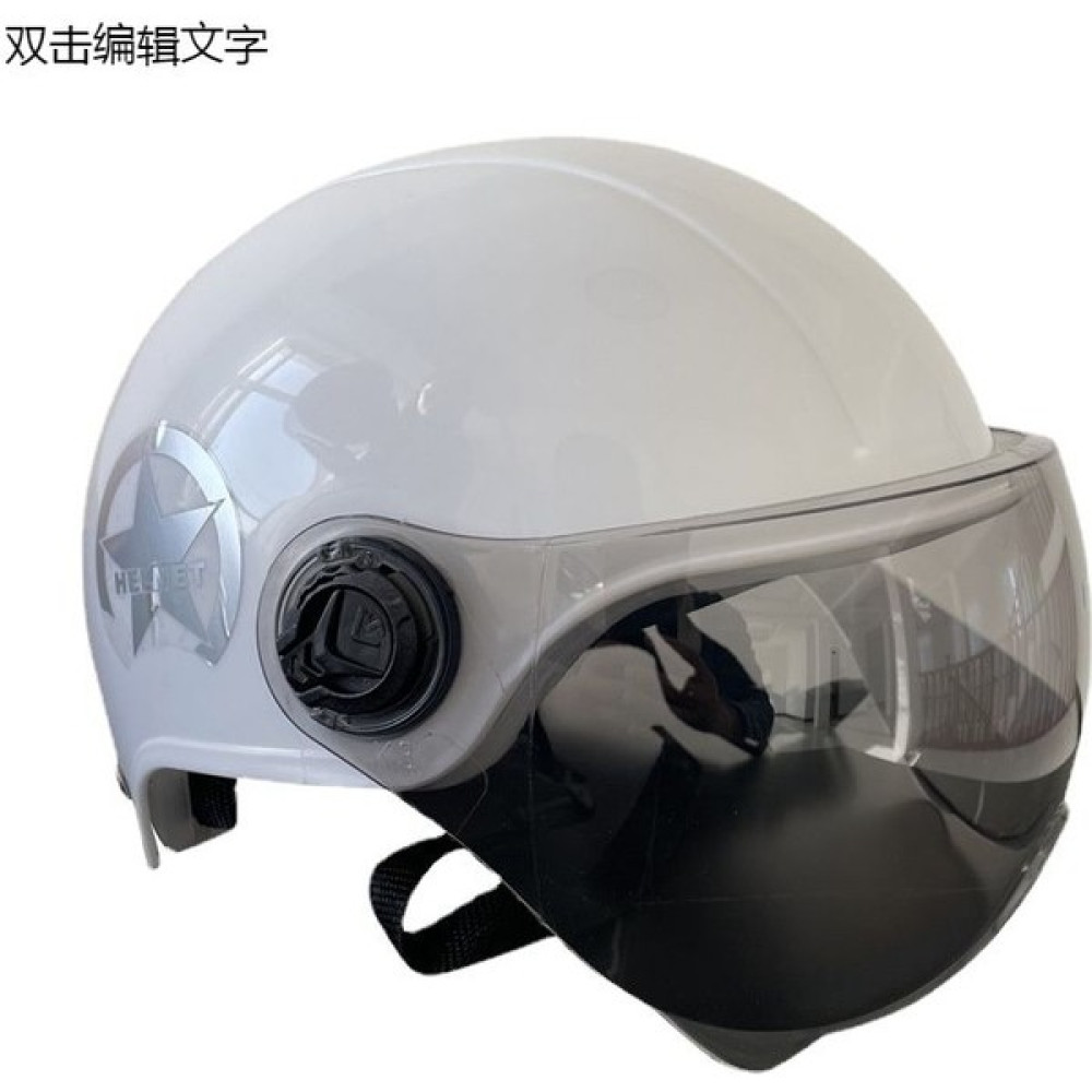 Dlloer Elektrikli Araç Yaz Kaskı Unisex Yetişkin Binme Yarım Kask 30 x 20 x 22 cm. (Yurt Dışından) - Beyaz Motorsiklet Kaskları Fiyatı