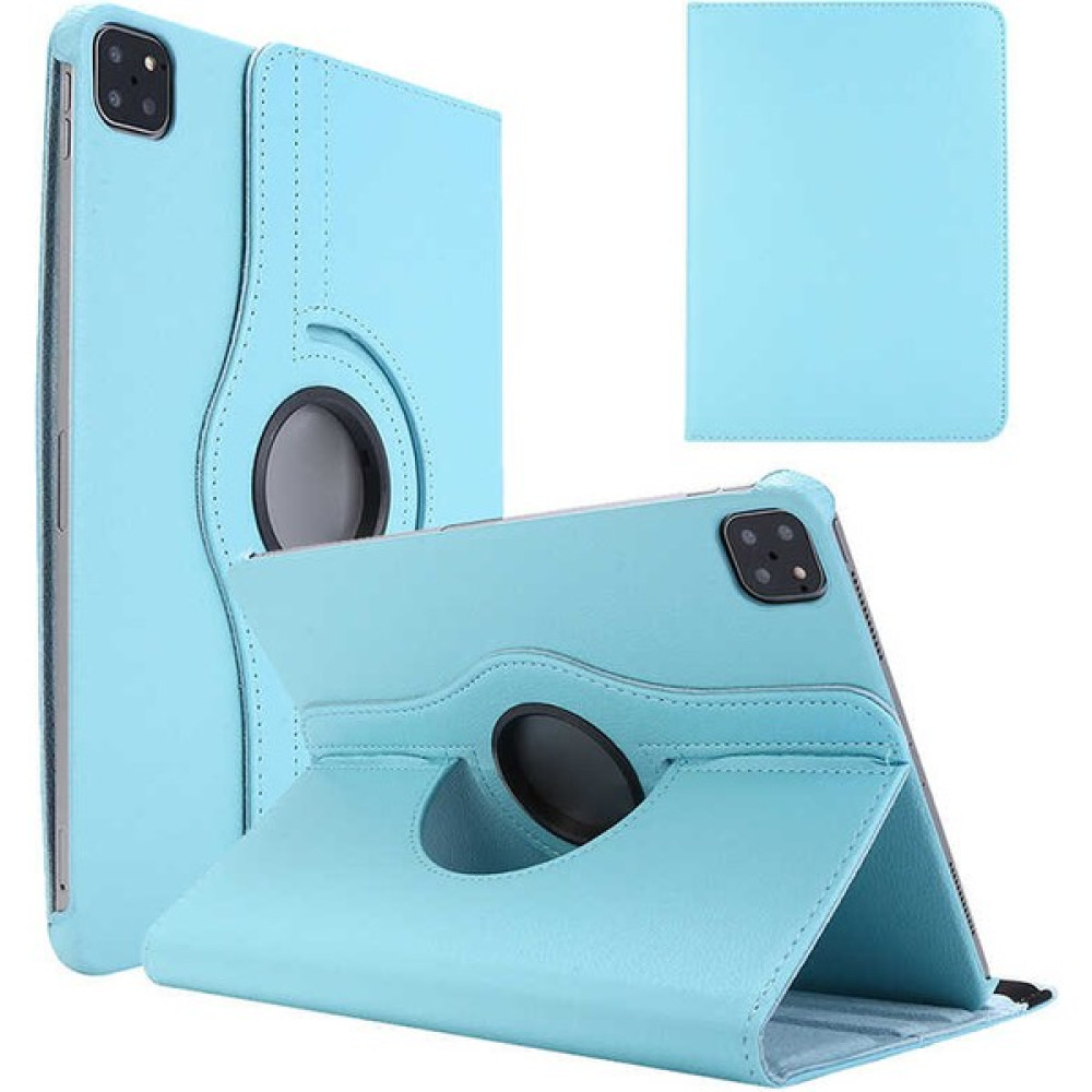 Dlrcase Apple iPad Air 10.9 2022 5.nesil Uyumlu Kılıf Kapaklı Standlı 360 Dönebilen Koruma Dn2 Mavi Tablet Kılıfı Fiyatı