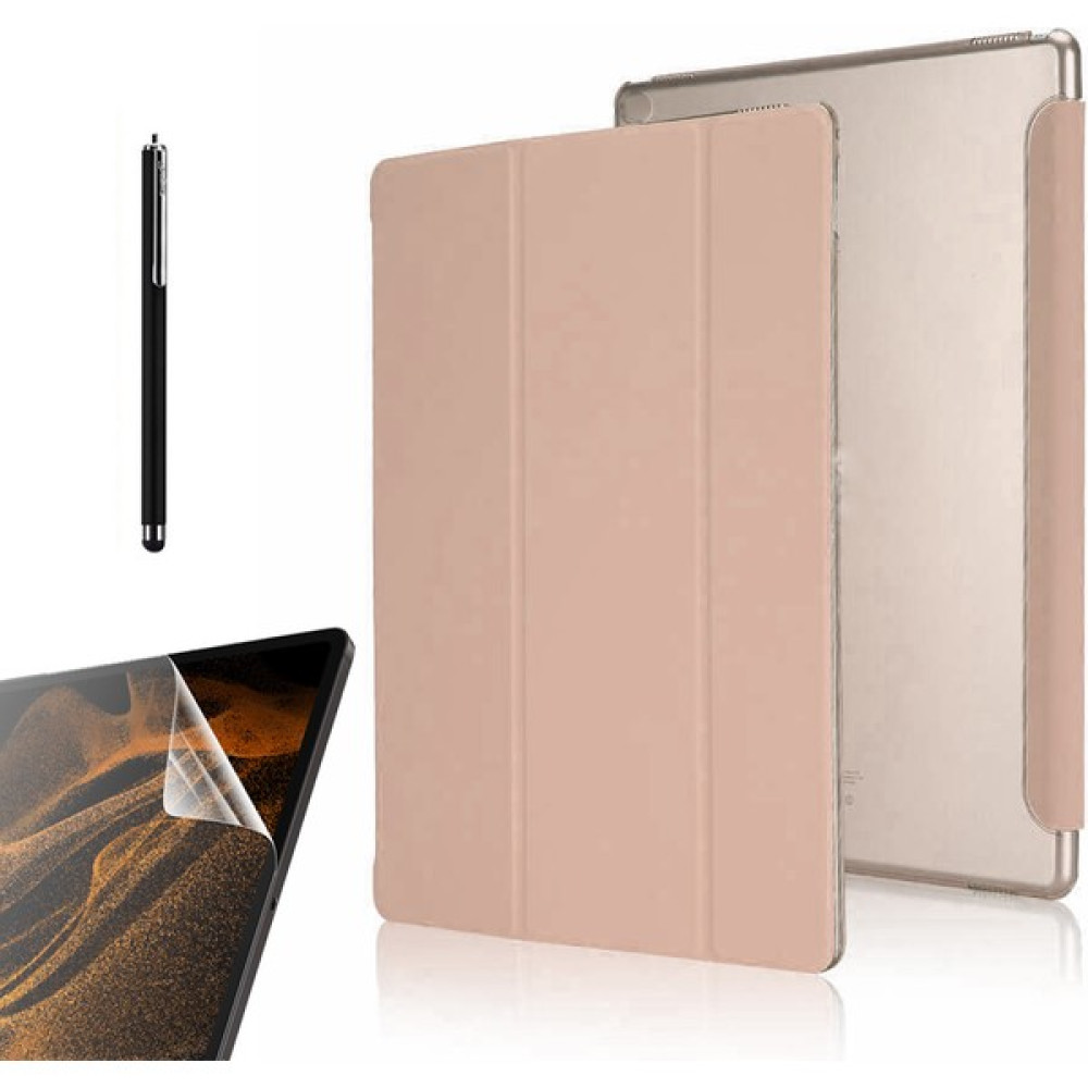 Dlrcase Apple iPad Air 10.9 2022 5.nesil Uyumlu Kılıf Smart Cover Kapaklı Standlı Uyku Modlu SM33 + Nano + Kalem Bronz Tablet Kılıfı Fiyatı
