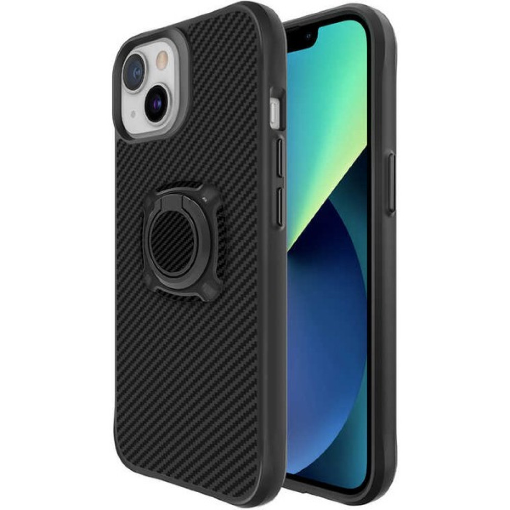 Dlrcase Apple iPhone 13 Kılıf Timo Hybird Sert Silikon Yüzüklü Mıknatıslı Siyah Cep Telefonu Kılıfı Fiyatı