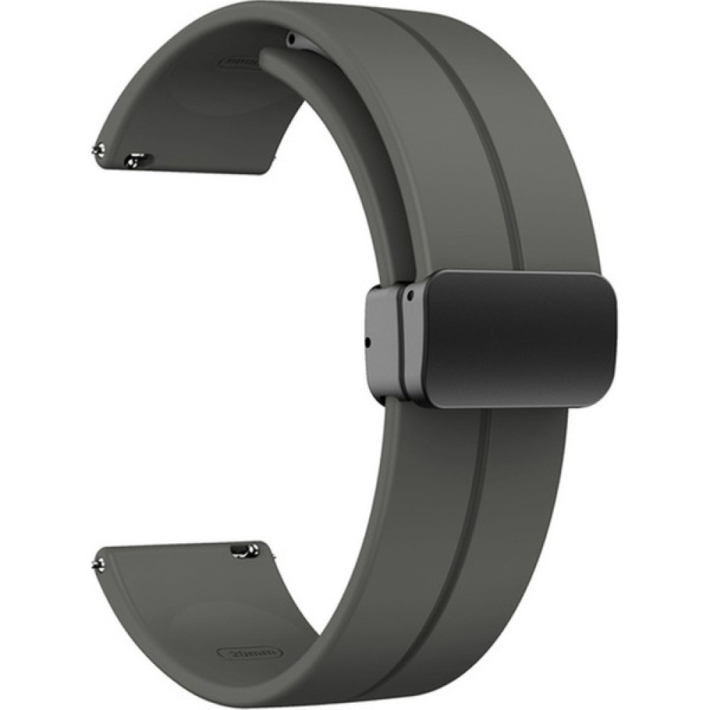 Dlrcase Bix Watch+ Sw-02 Kordon Silikon Mıknatıslı Ayarlanabilir HS19 Gri Koyu - Koyu Gri Giyilebilir Teknoloji Aksesuarları Fiyatı