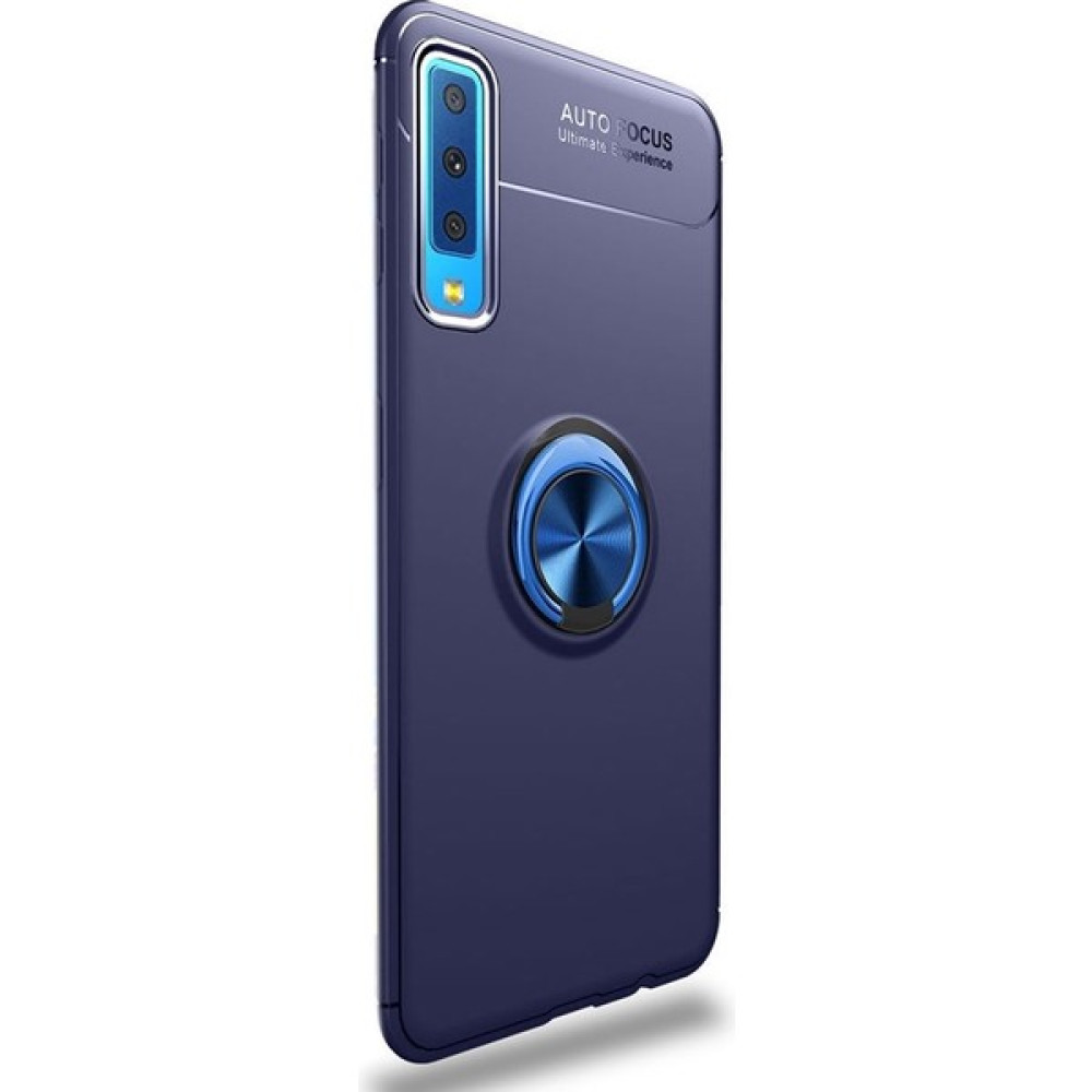 Dlrcase Samsung Galaxy A30S Kılıf Ravel Yüzüklü Mıknatıslı Silikon+Nano Glass Lacivert Cep Telefonu Kılıfı Fiyatı