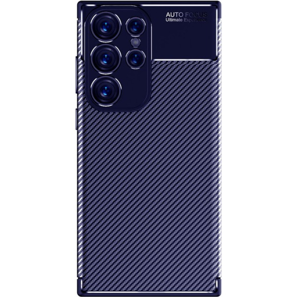 Dlrcase Samsung Galaxy S23 Ultra Kılıf Negro Karbon Silikon Dizayn+Full Ekran Koruyucu Lacivert Cep Telefonu Kılıfı Fiyatı