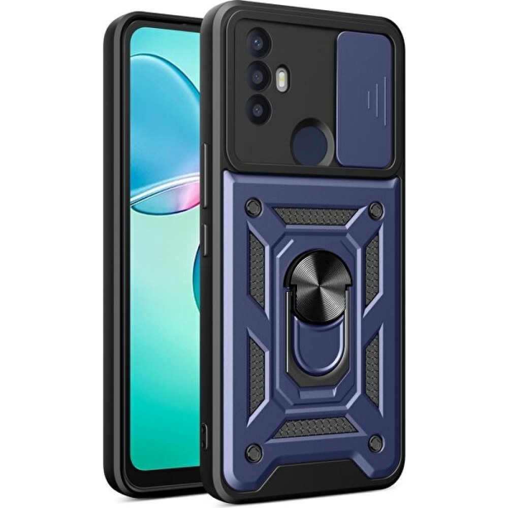 Dlrcase Tcl 30 Se Kılıf Sert Silikon Tank Aramid Sürgülü Vega Yüzüklü Lacivert Cep Telefonu Kılıfı Fiyatı