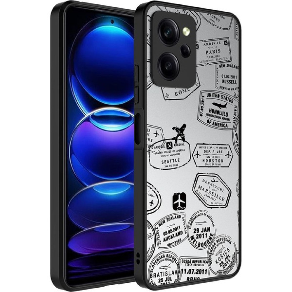 Dlrcase Xiaomi Poco X5 Pro 5g Uyumlu Kılıf Mirror Ayna Üzeri Desenli Kamera Korumalı Antrasit Cep Telefonu Kılıfı Fiyatı