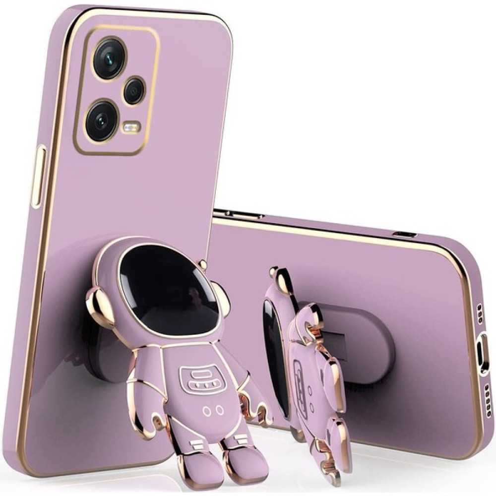 Dlrcase Xiaomi Redmi Note 12 5g Kılıf Kamera Korumalı Astronot Desenli Standlı Silikon Mor Cep Telefonu Kılıfı Fiyatı