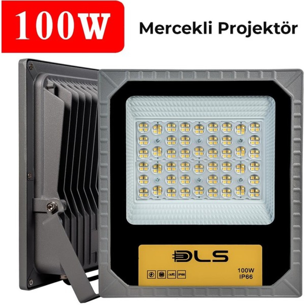 Dls 100W Led Projektör Park Bahçe Çevre Site Bina Tabela Dış Mekan Led Lamba Elektrik ve Aydınlatma Fiyatı