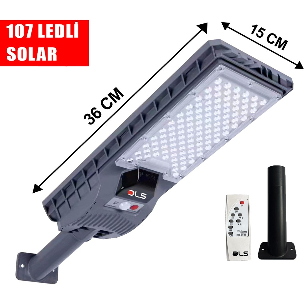 Dls 400W Güneş Enerjili Solar Bahçe Lambası IP66 Sensörlü Kumandalı Dış Mekan Duvar Aydınlatma TV Aksesuarları Fiyatı