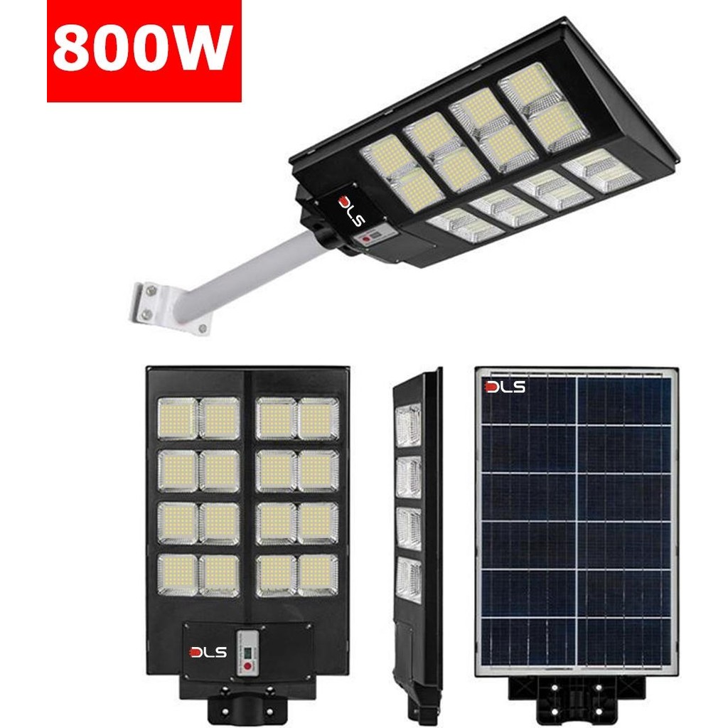 DLS 800W Solar Güneş Enerjili Profesyonel Led Bahçe Aydınlatması Hareket Sensörlü Ledli - Beyaz Diğer Fiyatı