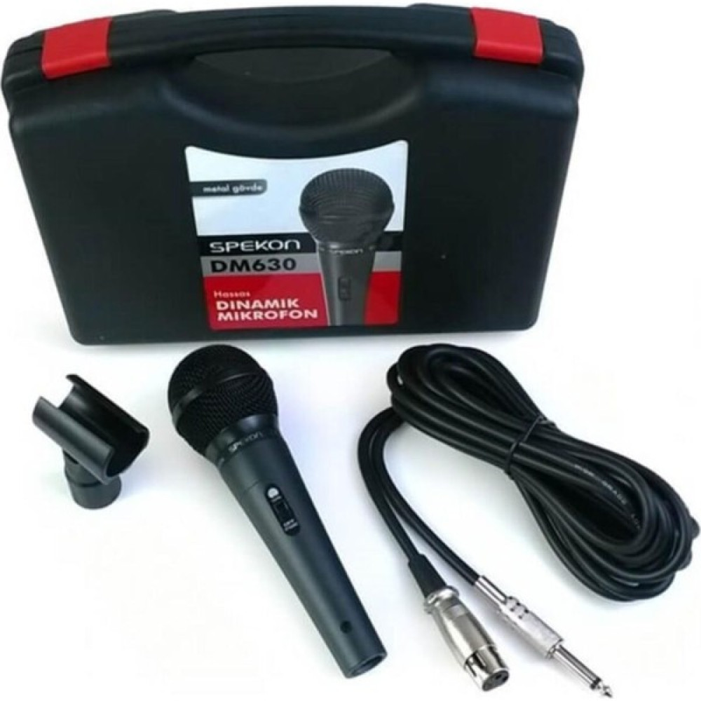 DM-630 Kablolu Dinamik El Mikrofonu - Cami Mikrofonu - Siyah Müzik Aletleri Fiyatı