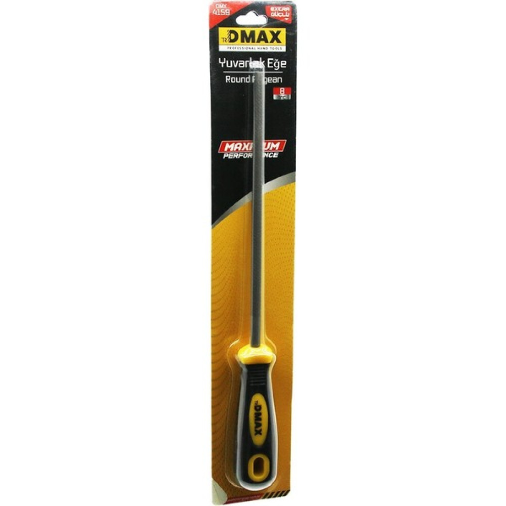 Dmax 8 Inç Yuvarlak Metal Eğe Törpü Plastik Saplı (4401) Oto Boyaları Fiyatı