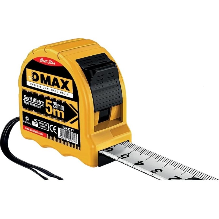 Dmax Profesyonel Çelik Şerit Metre 5M*25MM SSD / Solid State Drive Fiyatı