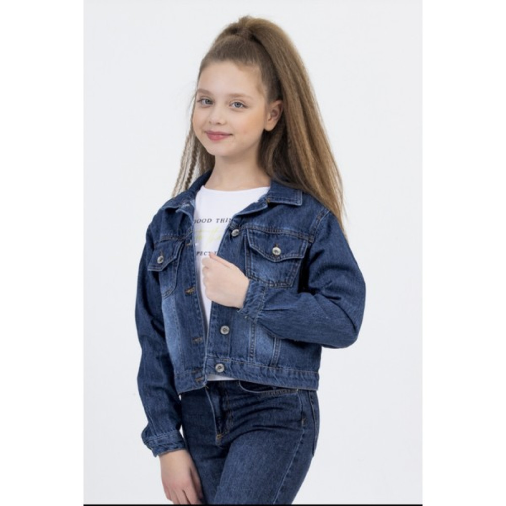 Dmb Kids Kız Çocuk Düğme Kapama Çok Cepli Kot Ceket Kız Çocuk Mont Fiyatı