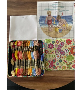DMC kanaviçe kiti "Plajda oyun" Maket Fiyatı