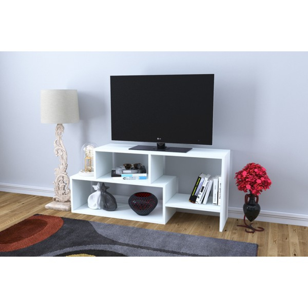 DMoya Clover Tv Ünitesi - Beyaz Tv Ünitesi / Sehpası Fiyatı